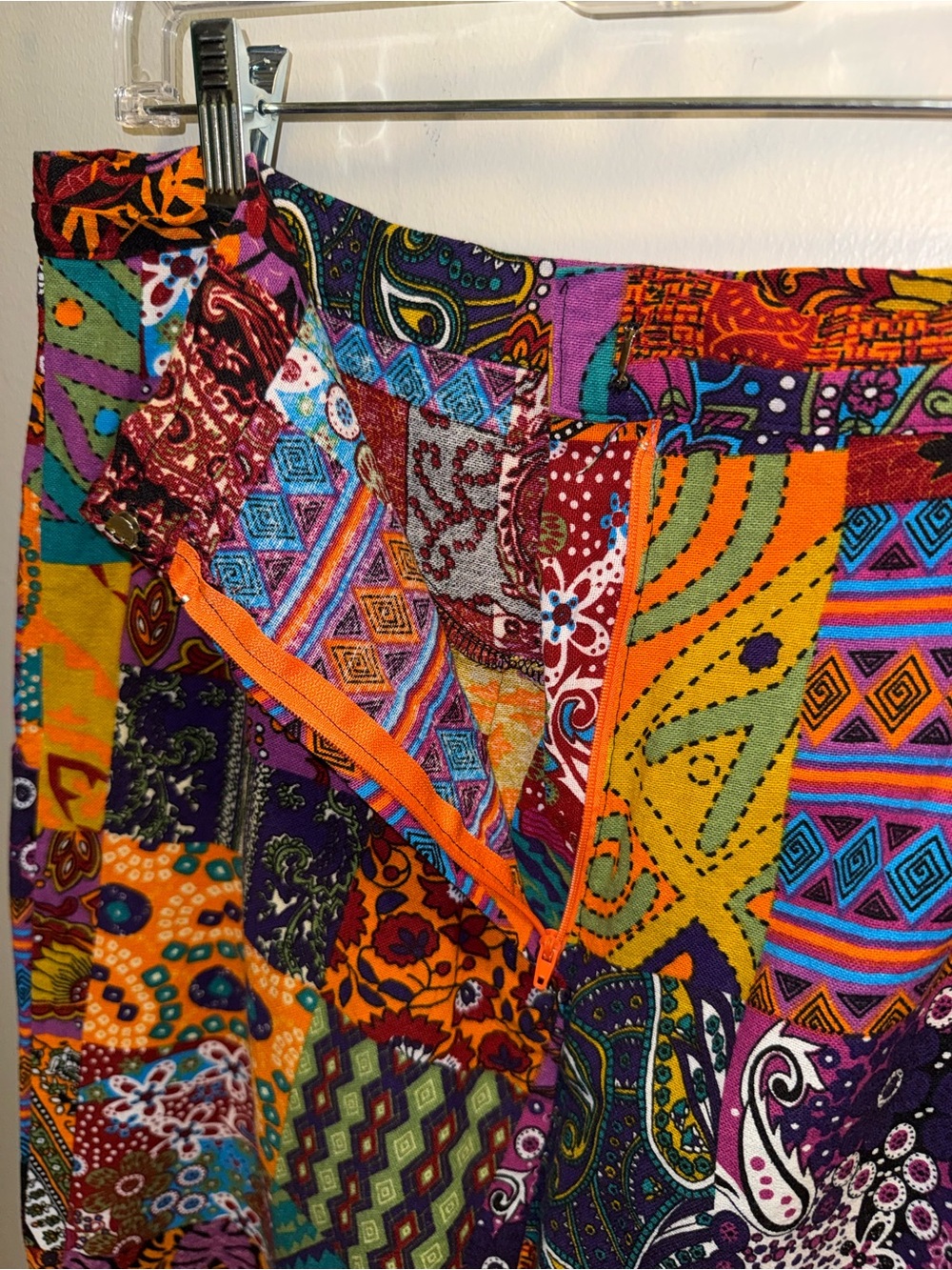 Bohemian Patchwork Maxi Skirt - Multicolor - Picture 6 of 7